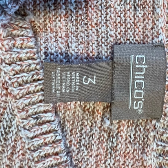 Chicos V-neck Women’s Sweater 3/4 Sleeve A940 - Picture 4 of 4